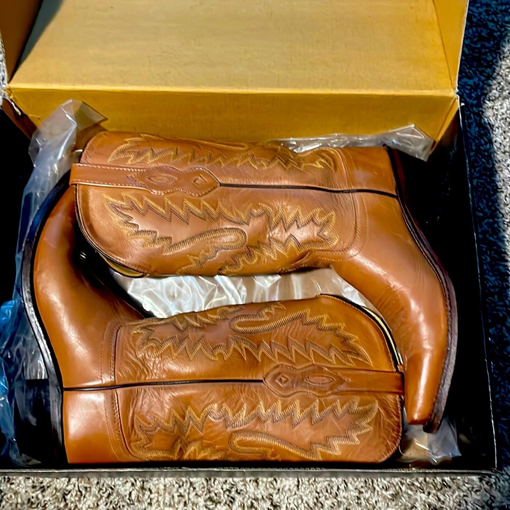 Old west boots only ever worn twice.